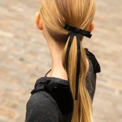 Appaman Party Dresses-Blair Bow Dress NoirMicroPlaid