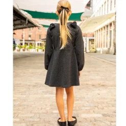 Appaman Party Dresses-Blair Bow Dress NoirMicroPlaid