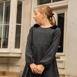 Appaman Party Dresses-Blair Bow Dress NoirMicroPlaid