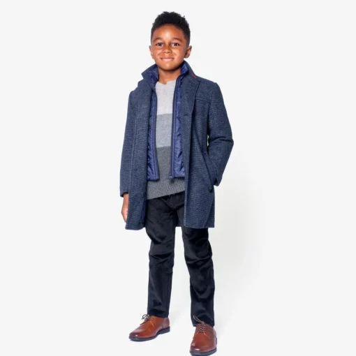 Appaman Winter Coats|Winter Coats-City Overcoat CheckeredInk