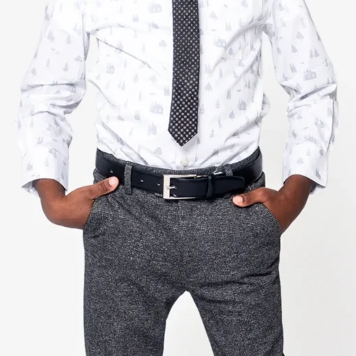 Appaman Accessories|Ties & Belts-Dress Belt Black