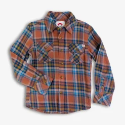Appaman Flannels|Sweatshirts & Hoodies-Flannel Shirt Clay/JewelPlaid