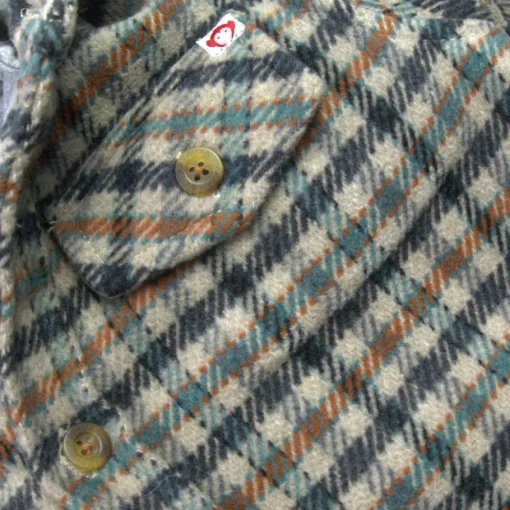 Appaman Flannels|Sweatshirts & Hoodies-Glen Hooded Shirt Beige/TealCheck