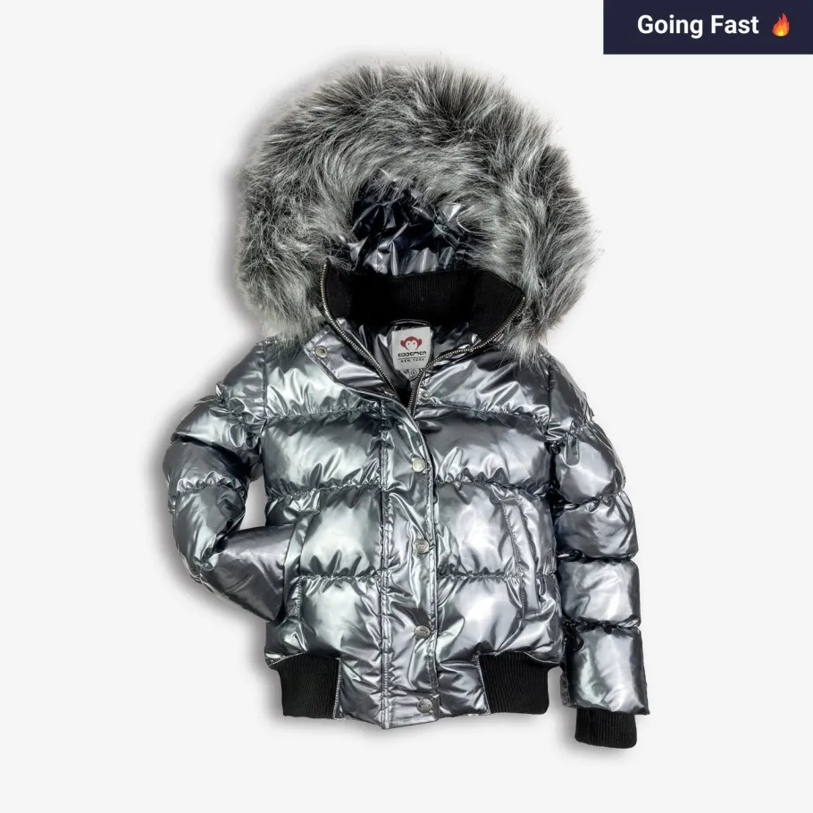 Appaman Winter Coats|Winter Coats-Kyla Puffer Coat Gunmetal