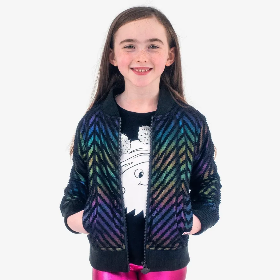 Appaman Winter Coats|Winter Coats-Nikki Bomber BlackRainbow