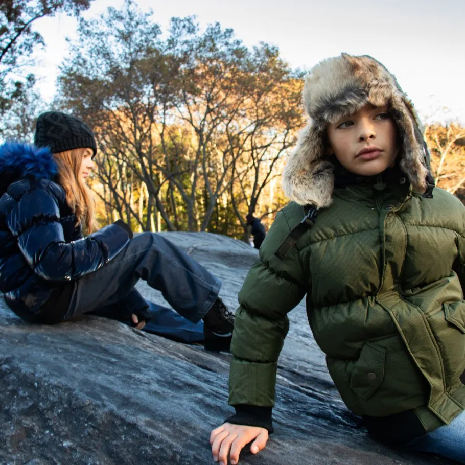 Appaman Winter Coats|Down Coats-Puffy Coat Thunderstorm