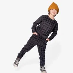 Appaman Sweatshirts & Hoodies-Revel Crewneck BlackHoundstooth