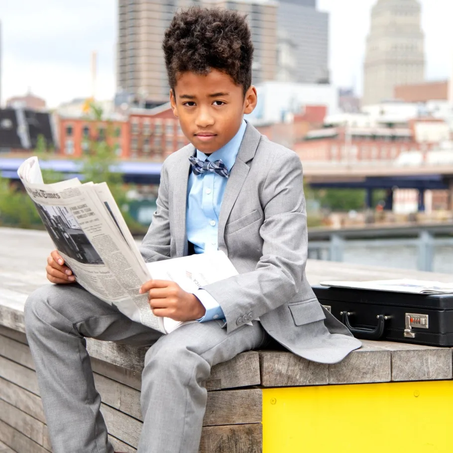 Appaman Ties & Belts|Ties & Belts-Silk Bow Tie Navy/GreenGingham