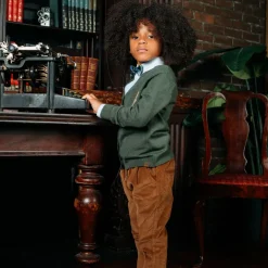 Appaman Ties & Belts|Ties & Belts-Silk Bow Tie Navy/GreenGingham