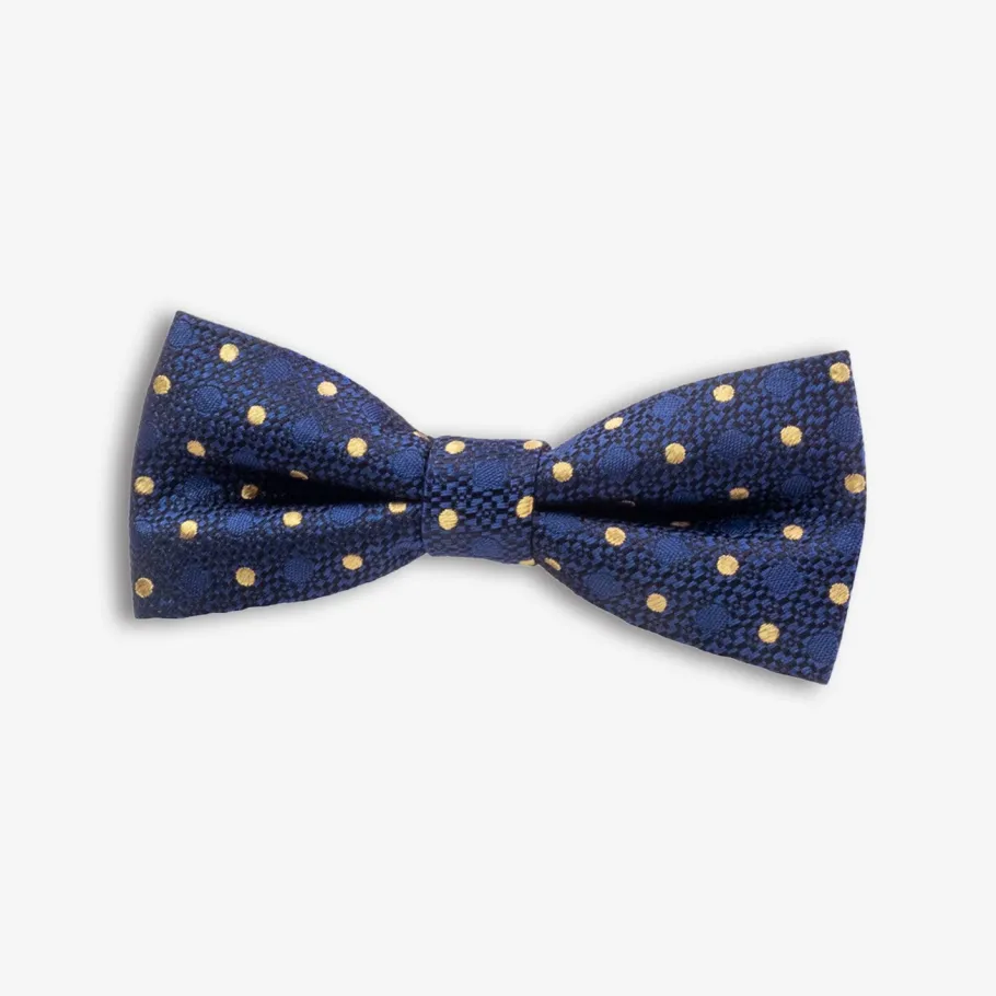 Appaman Ties & Belts|Ties & Belts-Silk Bow Tie Navy/GoldDots