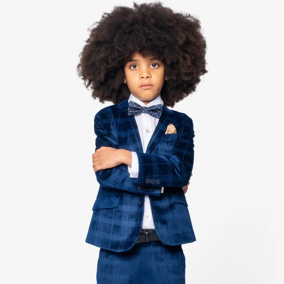 Appaman Ties & Belts|Ties & Belts-Silk Bow Tie Navy/GoldDots