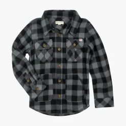 Appaman Flannels|Sweatshirts & Hoodies-Snow Fleece Shirt BlackCheck
