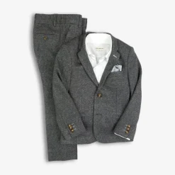 Appaman Suits-Stretchy Mod Suit NoirMicroPlaid