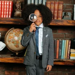 Appaman Separates|Suit Pants-Stretchy Suit Pant NoirMicroPlaid