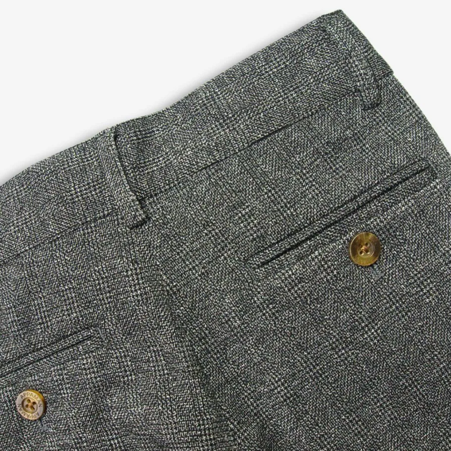 Appaman Separates|Suit Pants-Stretchy Suit Pant NoirMicroPlaid