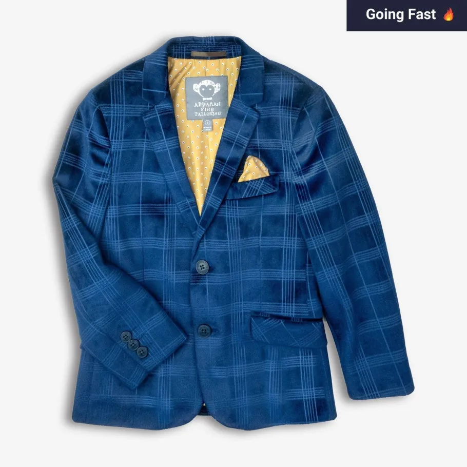 Appaman Separates|Blazers & Jackets-Suit Blazer BlueVelvet