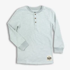Appaman Henleys & Polos-Thermal Henley CoolGrey