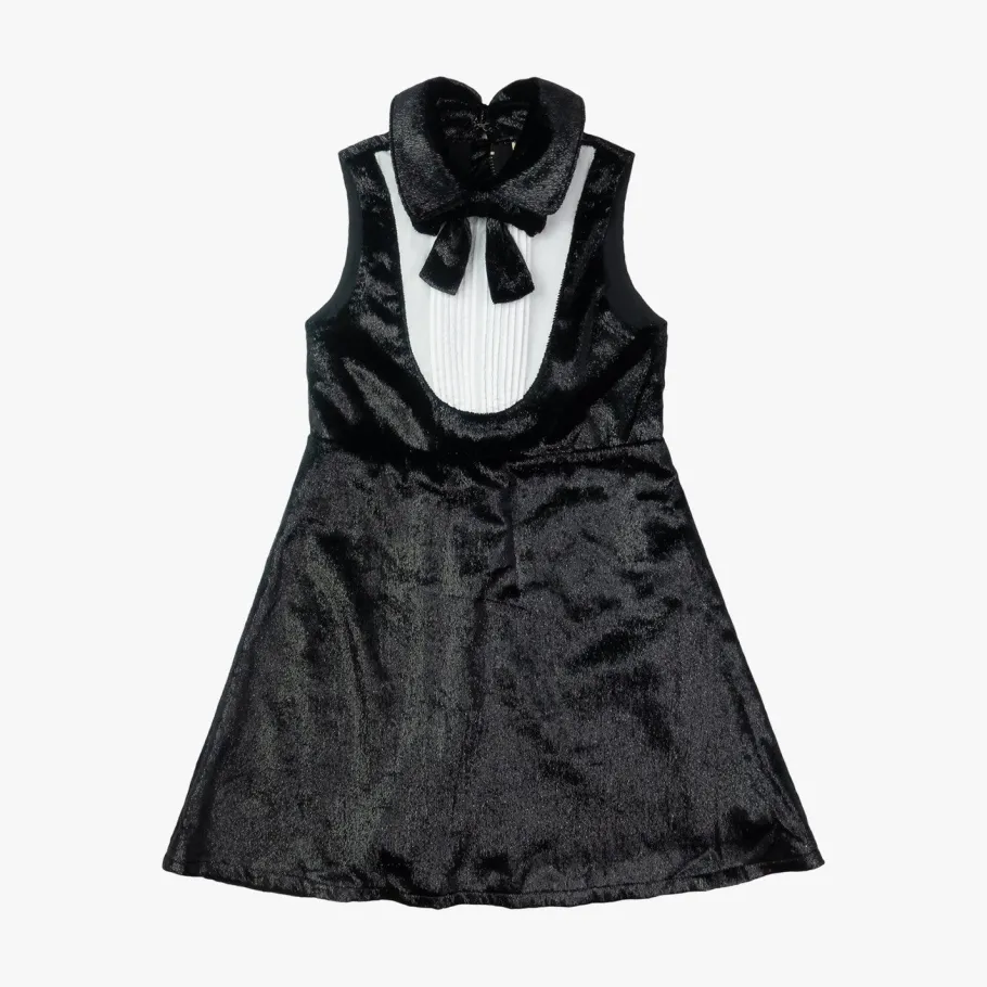 Appaman Party Dresses-Tuxedo Dress BlackVelvet