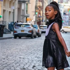 Appaman Party Dresses-Tuxedo Dress BlackVelvet